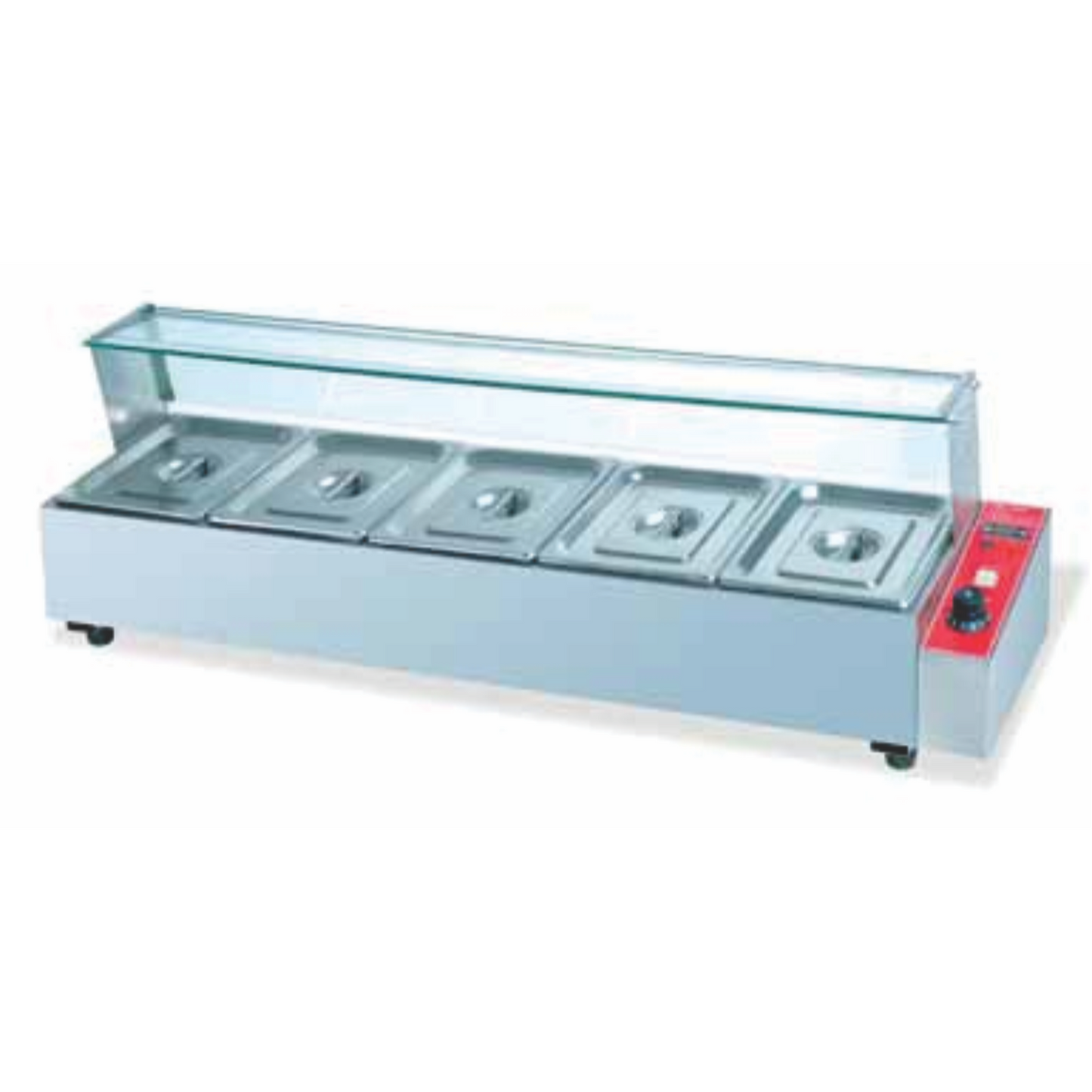5 PAN W/ GLASS & VALVE