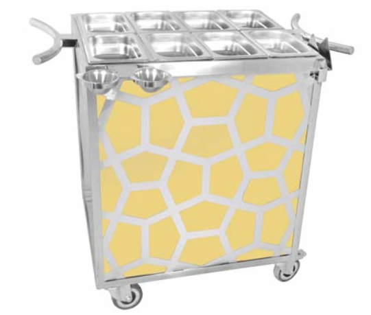 ZEBRA SNACK TROLLEY